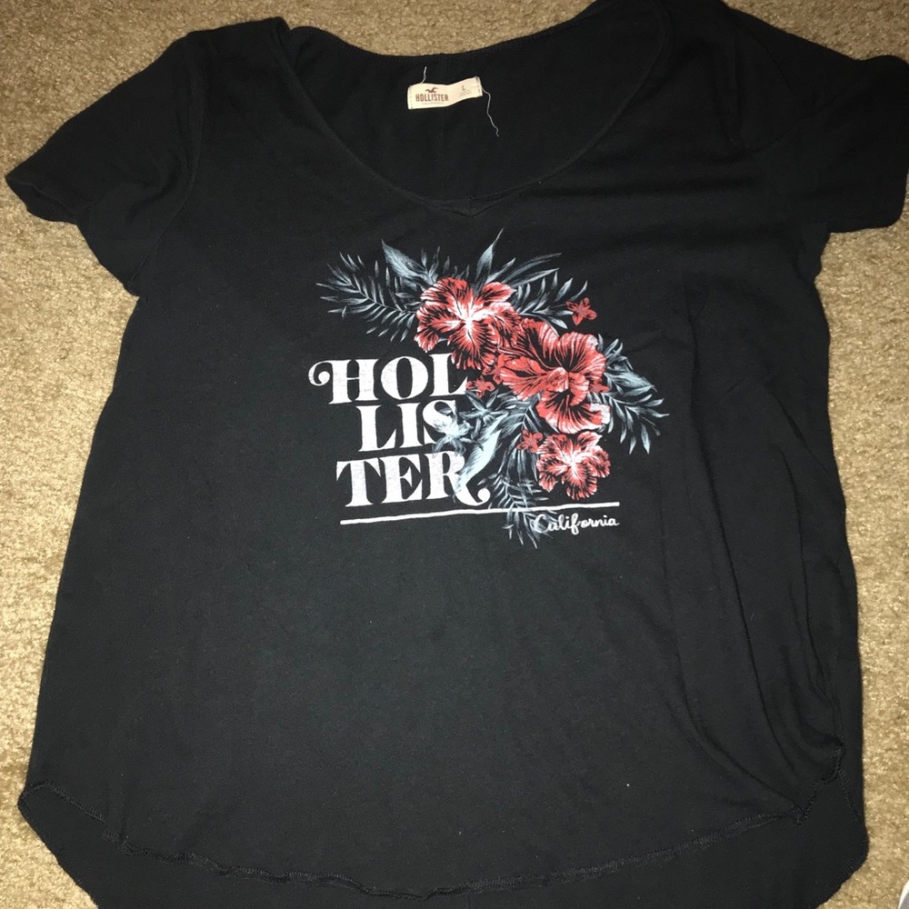 Hollister black tee size L